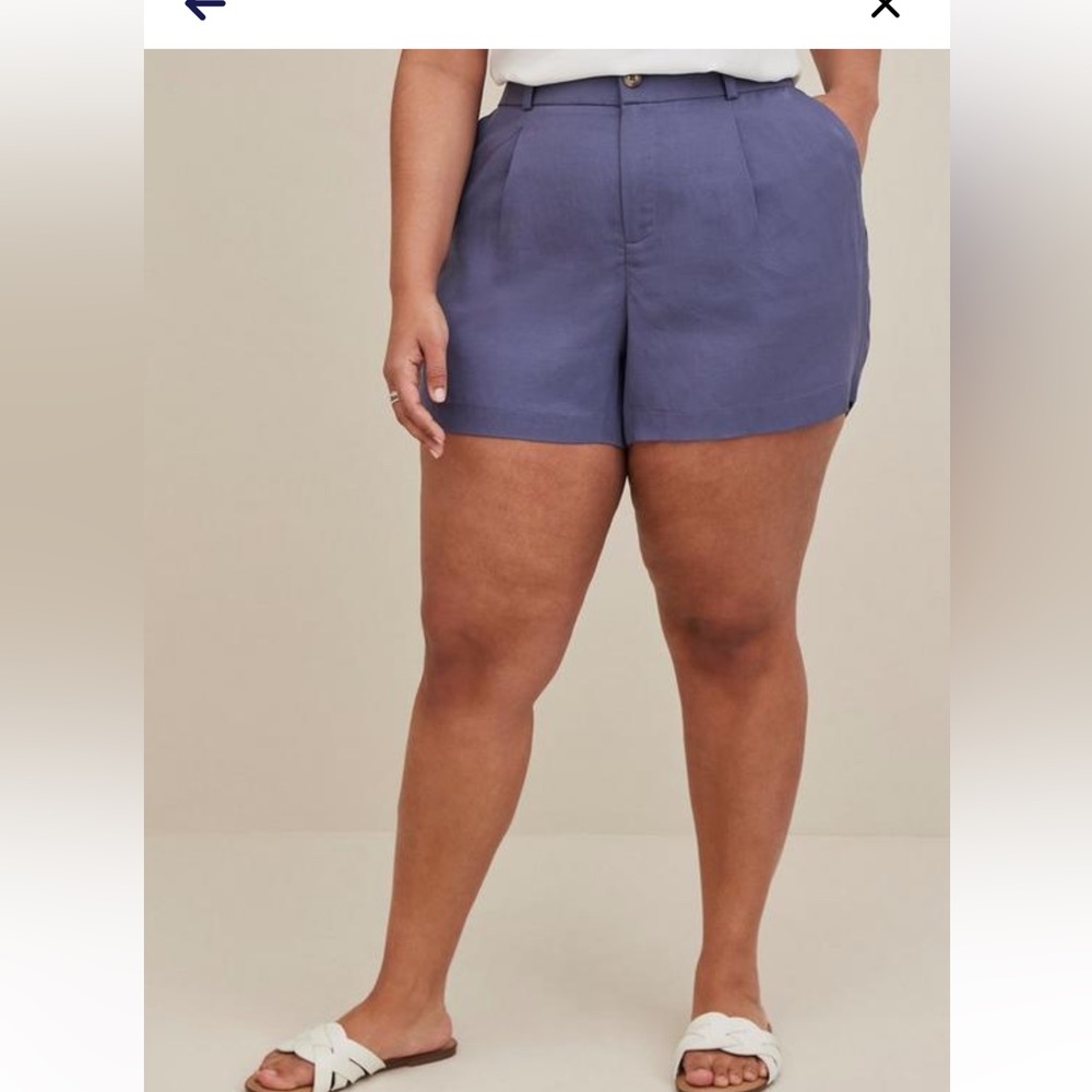 Torrid linen shorts